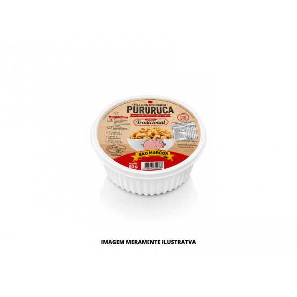 PURURUCA - SAO MARCOS - 85g PELE SUINA DESIDRATADA PARA MICRO-ONDAS